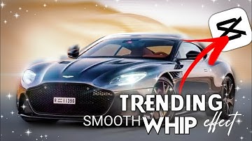 Smooth Whip Sliding Car effect || Capcut Tutorial