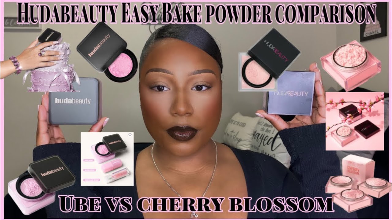 Ube Birthday Cake vs. Cherry Blossom Cake | HudaBeauty Easy Bake