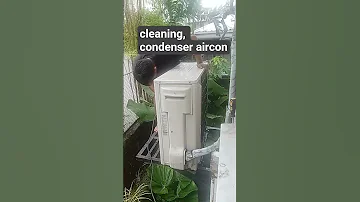 Cleaning Condenser Aircon Aircon Maintenance 