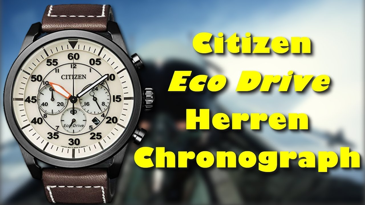 Citizen Eco Drive CA4215 04W Herren Chronograph mit Lederarmband Review -  YouTube