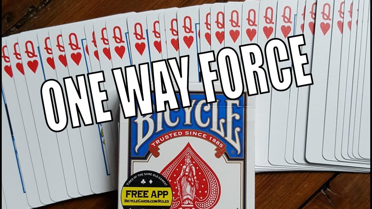 One Way Forcing Card Deck 1-way Force Magic Trick 3 Of Hearts Red Bicycle 