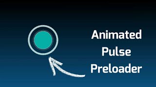 Html pulse preloader Animation made with html & css || #webdevil #html #css