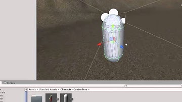 Adding a character controller and light to a scene in Unity