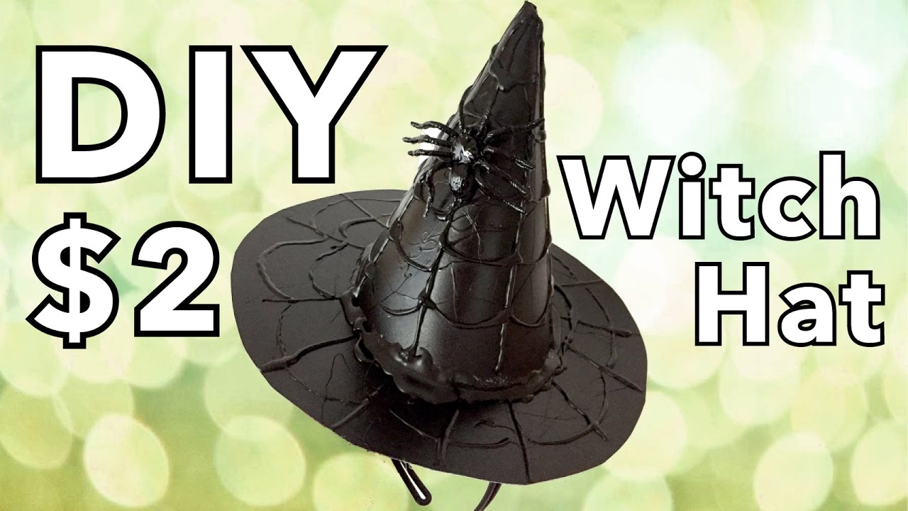 DIY: How to Make Custom WITCH HAT 🎃🕷 - HALLOWEEN COSTUME EASY IDEAS 