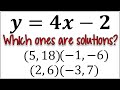 Understanding Ordered Pairs and Solutions