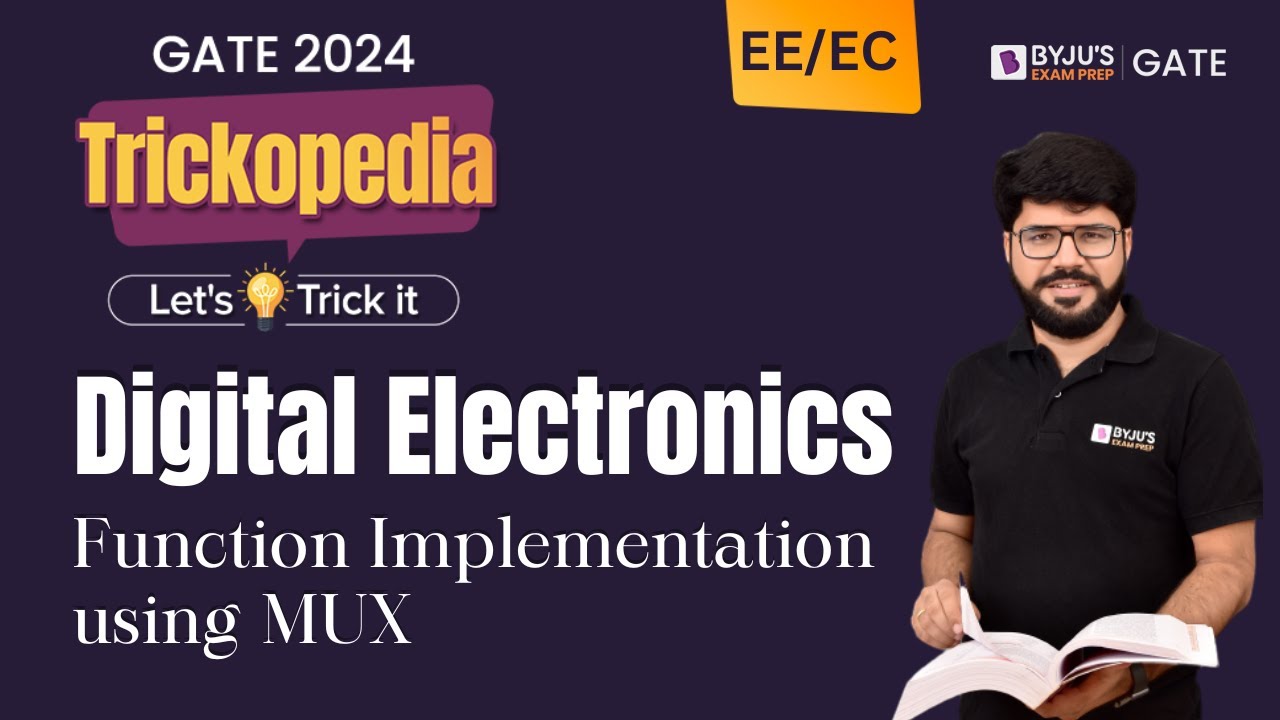 Function implementation using mux digital electronics gate 2024 ee