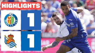 GETAFE CF 1 - 1 REAL SOCIEDAD | HIGHLIGHTS LALIGA EA SPORTS