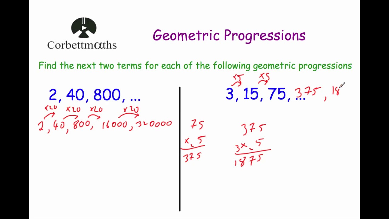 Arithmetic & Geometric Sequences, 154 plays