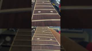 Acoustic guitar frets Before and After fret works