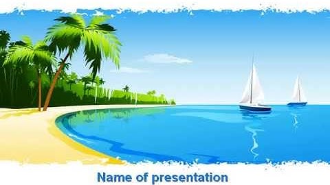 Free Memorable Vacation PowerPoint Template by PoweredTemplate.com