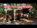 ARB Awning Setup - 2000mm x 2500mm Model with Compatible ARB Screen Room