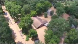 Dramatic Drone Video Shows Floods in Simonton, Texas