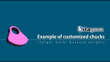 Example of customized chucks - Balance weight machining line chucks