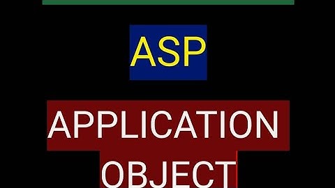 ASP|Web programming|ASP Application object|4th year|computer science