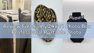 Review Finnhomy 24x24 Photo Box Professional Portable Photo Studio Photo Light Studio Photo Tent Lig