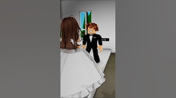 They were about to get married until 😯 #shorts #roblox #brookhaven