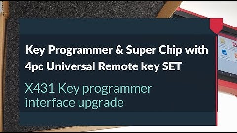 X-431 Key Programmer Set | Interface Upgrade and Setup guide | LAUNCH
