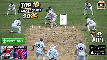 BEST CRICKET GAMES 2026 🔥 PLAY STORE & APP STORE | HIGH GRAPHICS 🤯
