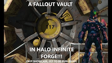 "vault 117" a FALLOUT VAULT forge map in HALO INFINITE wip showcase 2