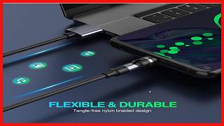Experience Convenience with the 90-Degree Nylon Braided Charging Cable