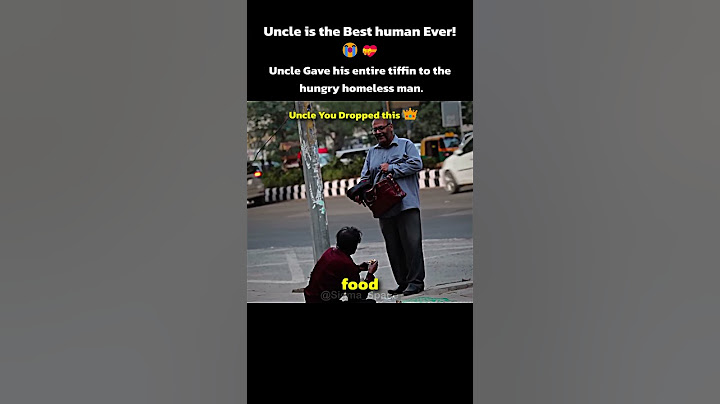 Unexpected act of kindness by Uncle | We need more people like him! 😭❤️ | #love #kindness #hero
