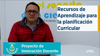 #VisibilizaciónAscendere | Generación de recursos de aprendizaje para la planificación curricular