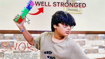 MAKING A TRIANGLE SWORD WITH 101 MIRACLE BRICKS (EASY TUTORIAL)