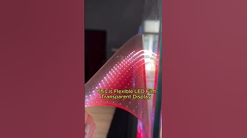 Flexible transparent LED display, do you like it? #leddisplay #leddisplayscreen #Flexiblefilm screen