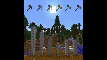 Which Minecraft PICKAXE is the Fastest? 🤔