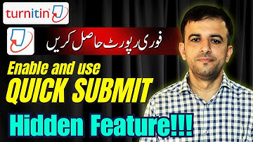 How to Enable Quick Submit in Turnitin | Use Quick Submit for Plagiarism Check (Step-by-Step Guide)