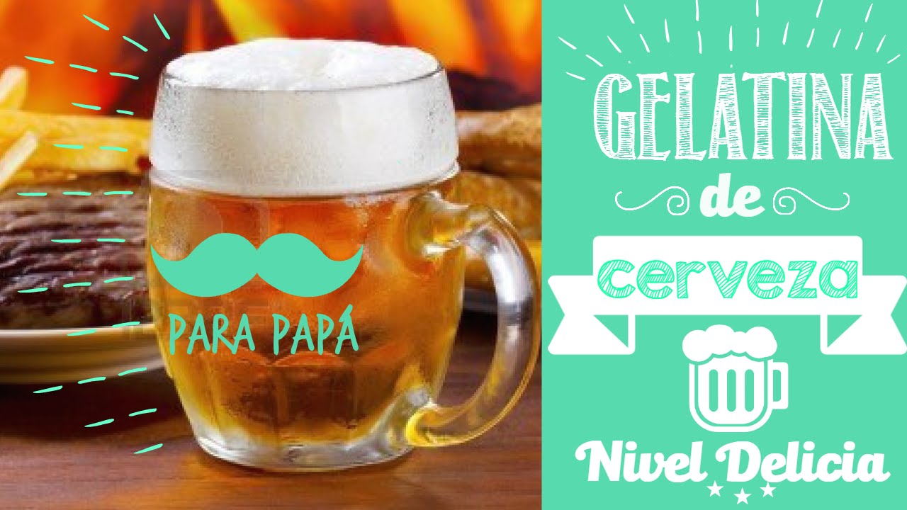 recetas de galletas sin huevo Gelatina en forma de cerveza || Detalle fácil para papá || DIY || Nivel Delicia