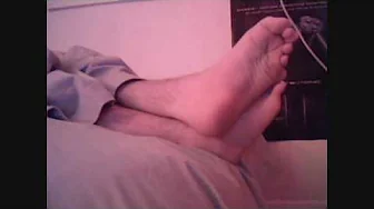 Side-View of my Big Cuban Feet.