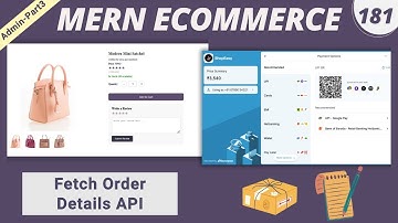 MERN Stack E-Commerce Project #181 : Fetch Order Details – API Integration