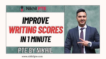 IMPROVE WRITING SCORE IN 1 MINUTE || PTE BY NIKHIL || #nikhilpte #ptebynikhil #pteonlinecoaching