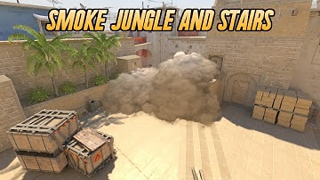 CS2 Mirage | Smoke Jungle and Stairs from T Spawn