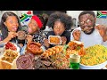 NIGERIANS TRY SOUTH AFRICAN FOOD 🇿🇦 FOR THE FIRST TIME! ft Bunny chow, cape Malay, pap, koeksuster