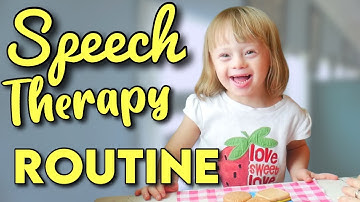 Speech Therapy at Home for DOWN SYNDROME || Speech Therapy Routine
