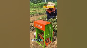 Tuốt lạc dễ dàng ngay tại ruộng mỗi mùa thu hoạch hiệu quả cao | Máy tuốt lạc mini