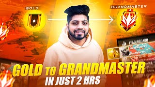 Gold To Grandmaster In Just 2 Hours😱 Season 37 Rank Pushing Highlights🥵- Free Fire Max