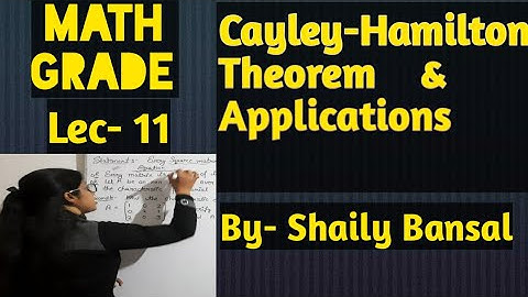 Cayley-Hamilton Theorem | Examples | By- Shaily Bansal