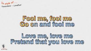 Twocolors -  Lovefool - Instrumental and Karaoke