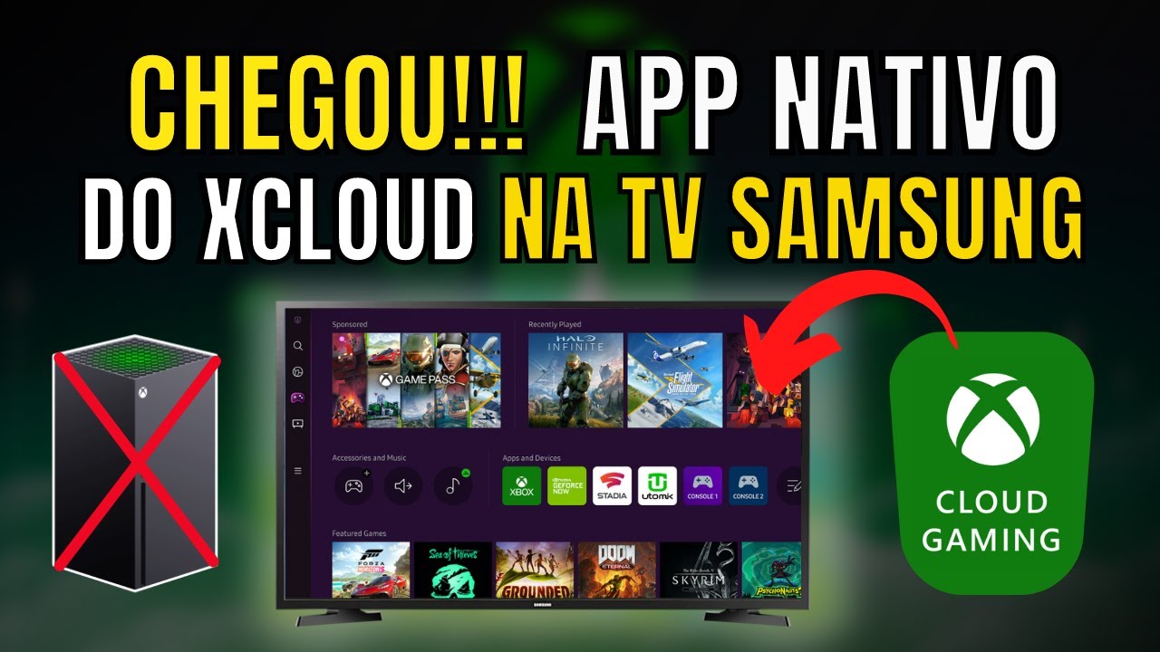 TESTEI!! GTA 5 na TV SAMSUNG via APP NATIVO do XCLOUD!!