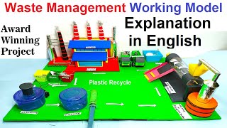 waste management working model(plastic recycling) project explanation in english | howtofunda