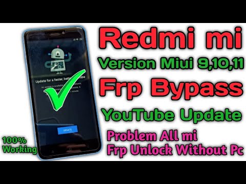 All Mi Redmi Youtube Update Frp Bypass Problem Solution Miui 891011