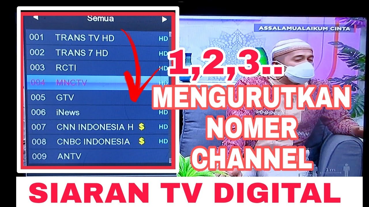 Cara Mengganti Nomor Channel Tv LG | stbtv.co.id