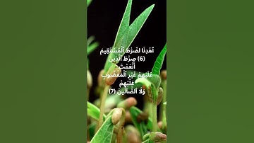 سورة الفاتحة بصوت جميل Surah Al-Fatiha