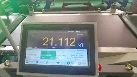 General Measure Checkweigher CW-60K in Loop Testing of Logistic Mode