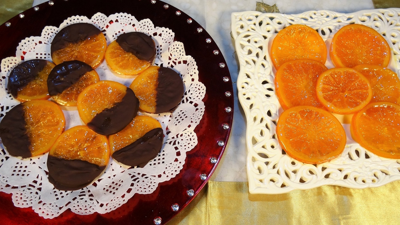 Rondelles d'oranges confites méthode facile et rapide (version française sous titrée)