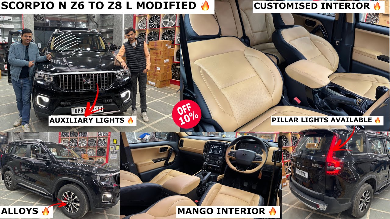 Scorpio N Z6 modified to Z8✅scorpio n z6✅Modified scorpio n✅Scorpio n accessorie✅scorpio n