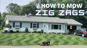 Mowing ZigZag Stripes (small lawn)